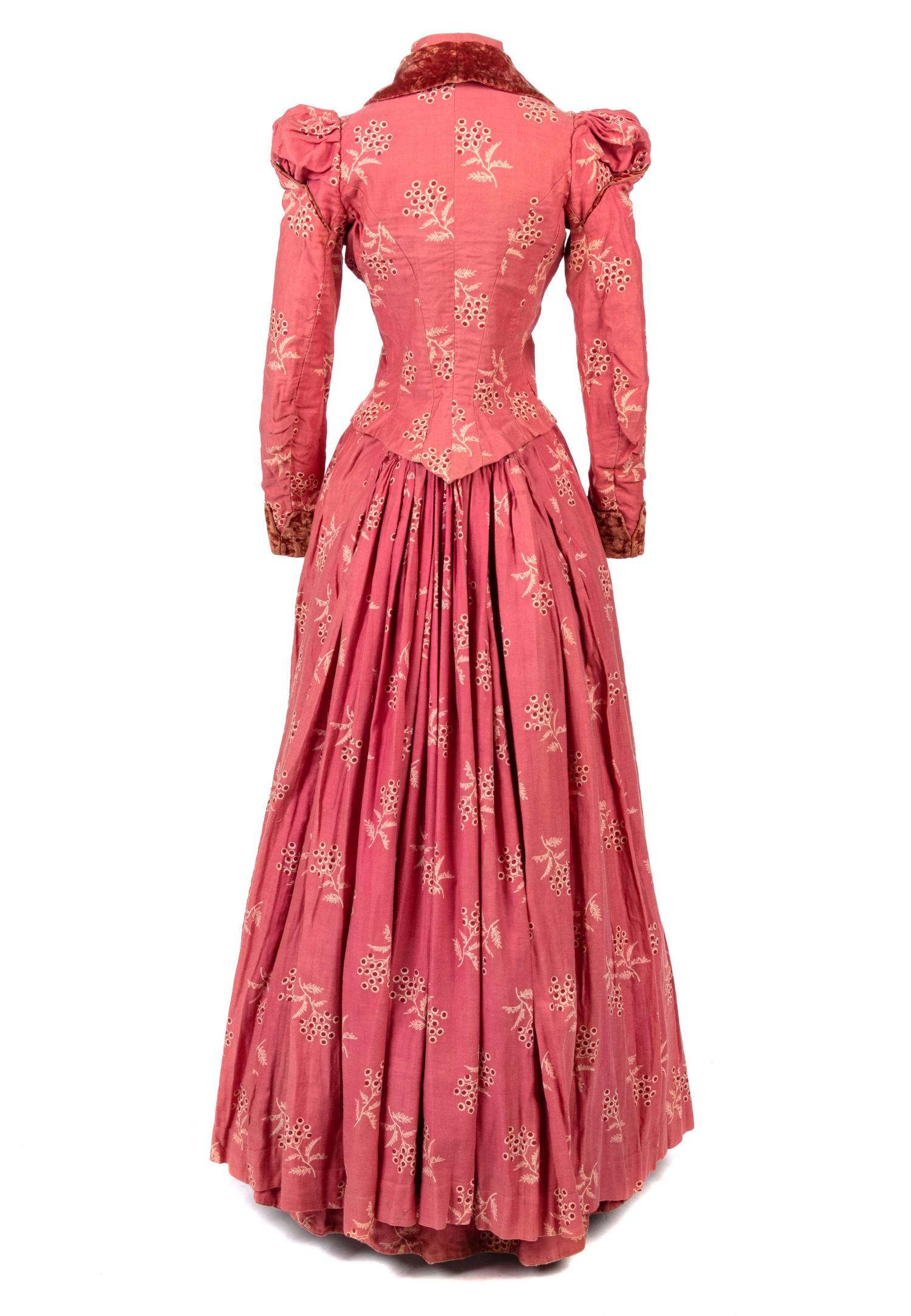 Two Cotton Day Dresses, 1870-80s