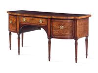 A George III Figured Mahogany Sideboard