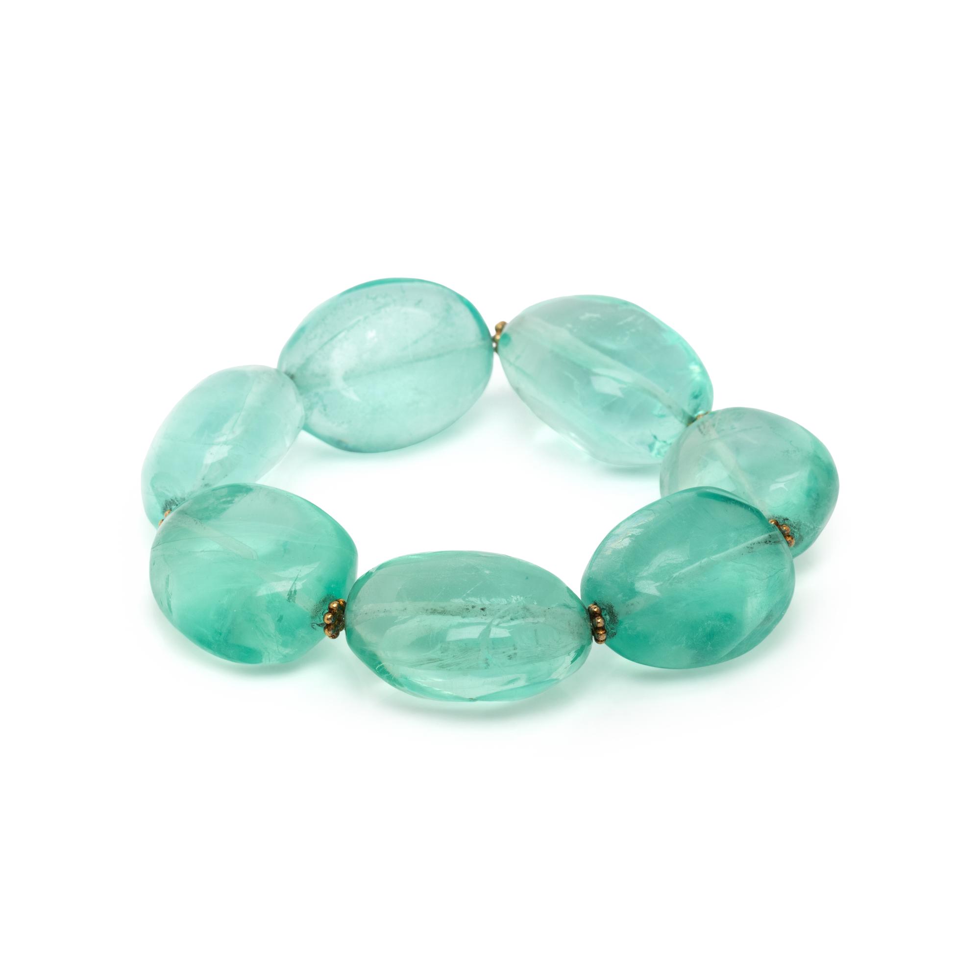 FLUORITE BEAD BRACELET