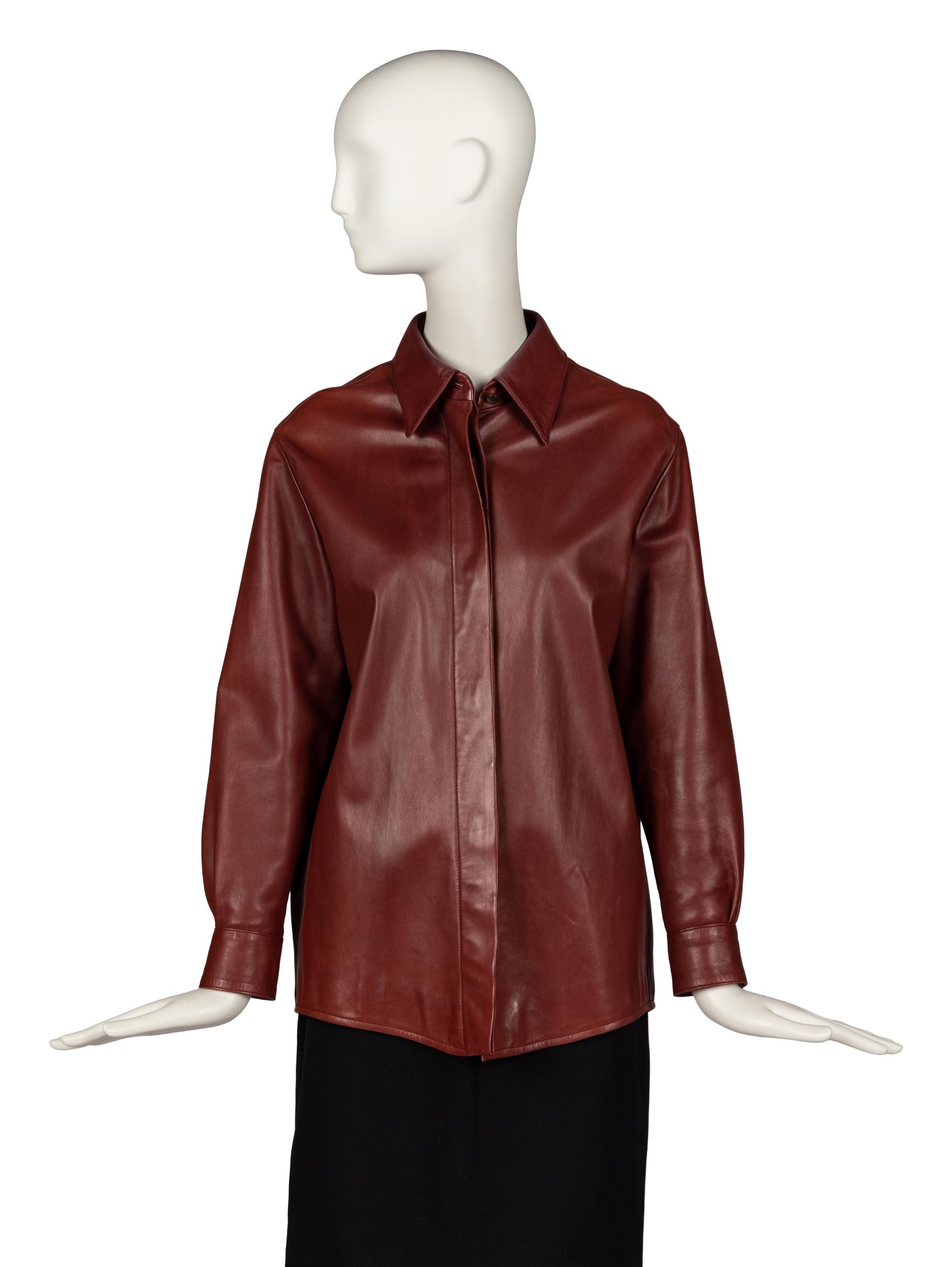 Hermès Lambskin Shirt