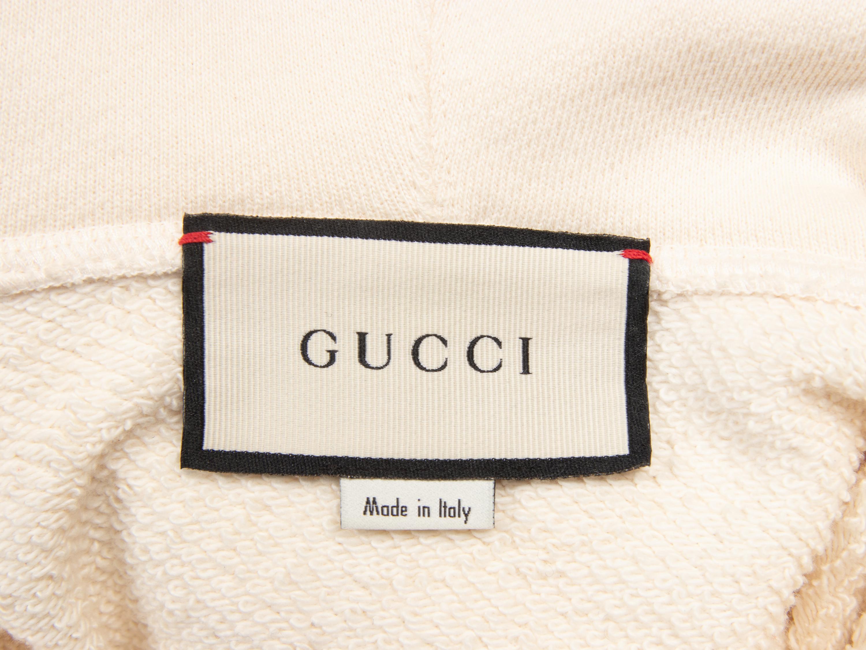 [ARO] GUCCI, EMBELLISHED LOGO HOODIE
