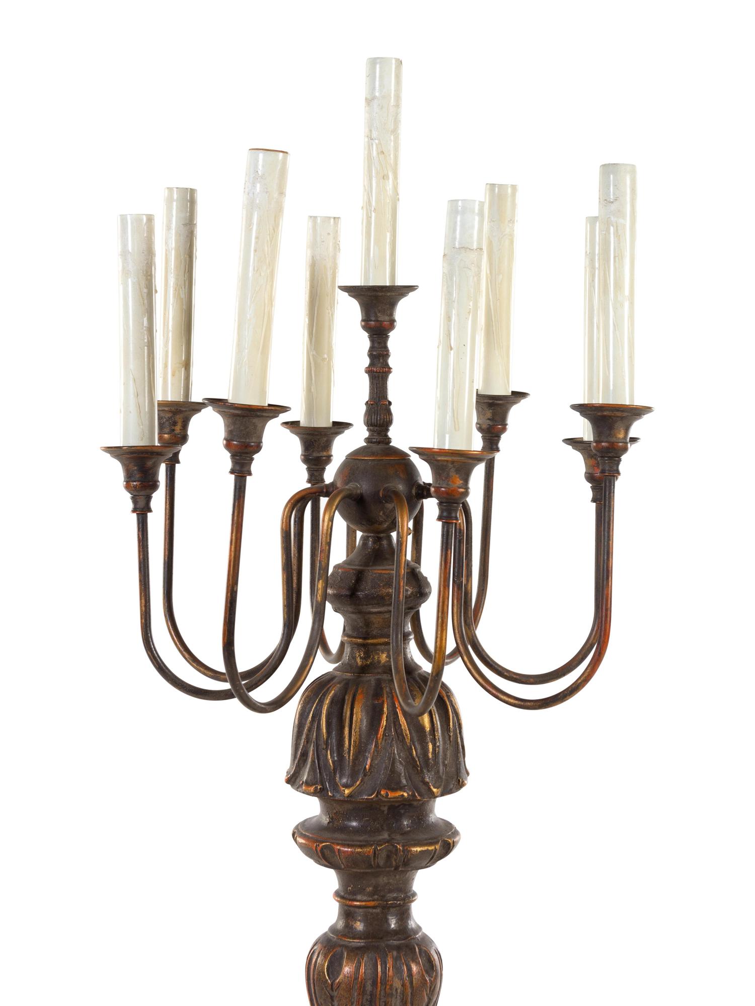An Italian Painted Torchere