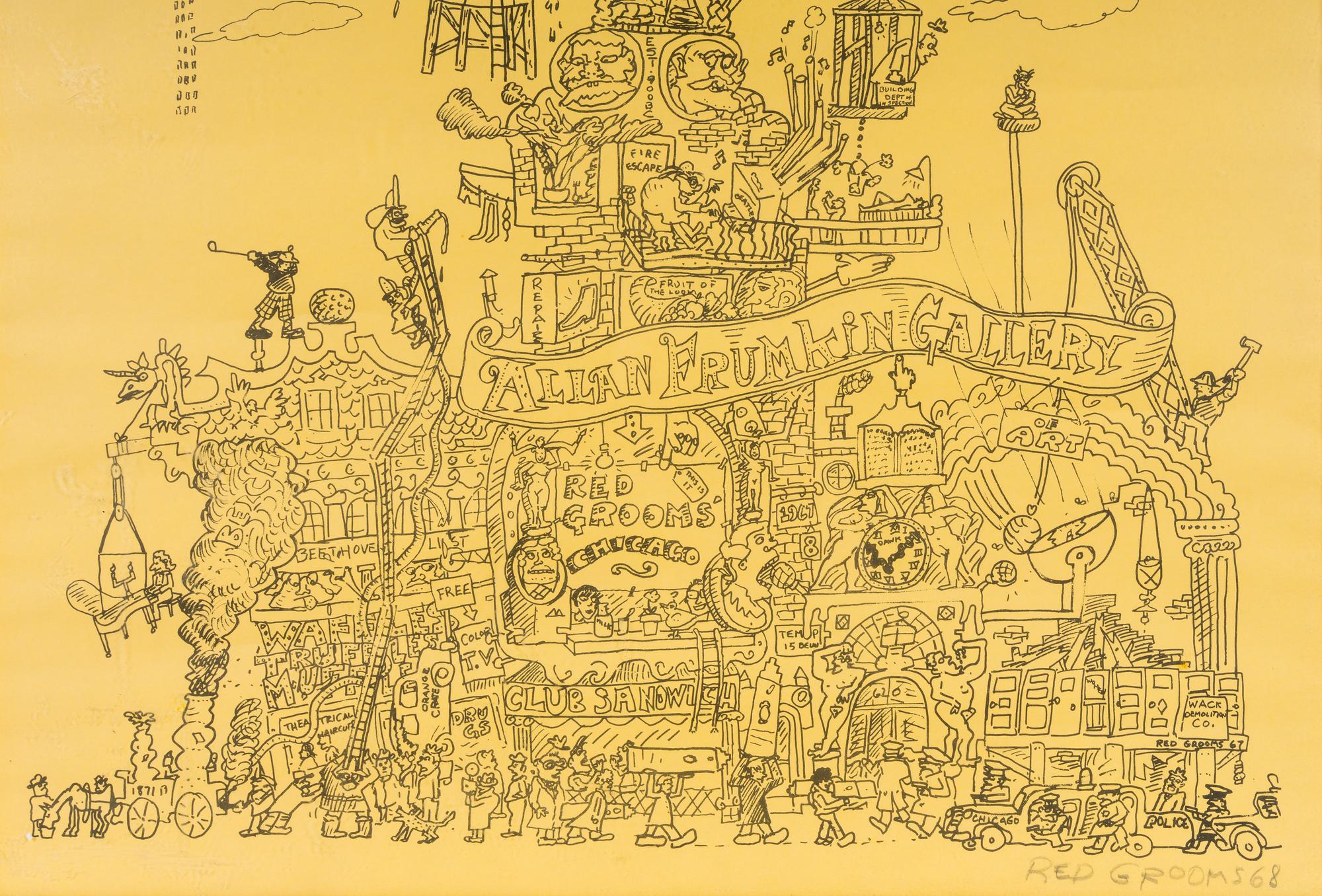 The City of Chicago, Allan Frumkin Exhibition Poster , 1967-68