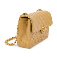 Chanel, Tan Mini Square Flap Bag