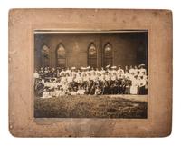 [AFRICAN AMERICANA - RELIGION]. A group of 8 items related to the American Methodist Episcopal Church (A.M.E.), incl. photograph and "Minutes" from conferences held in Pennsylvania and West Texas.