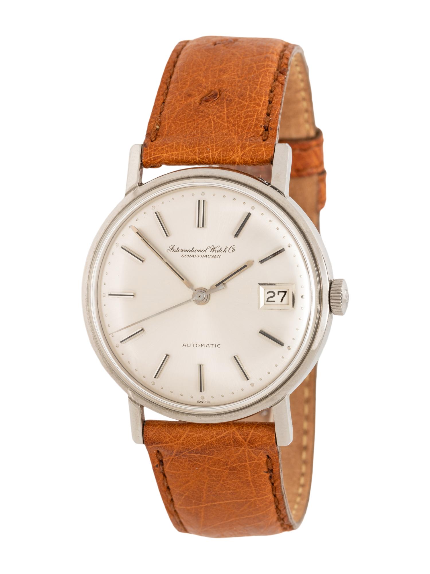 IWC, REF. 807A STAINLESS STEEL DATE WATCH