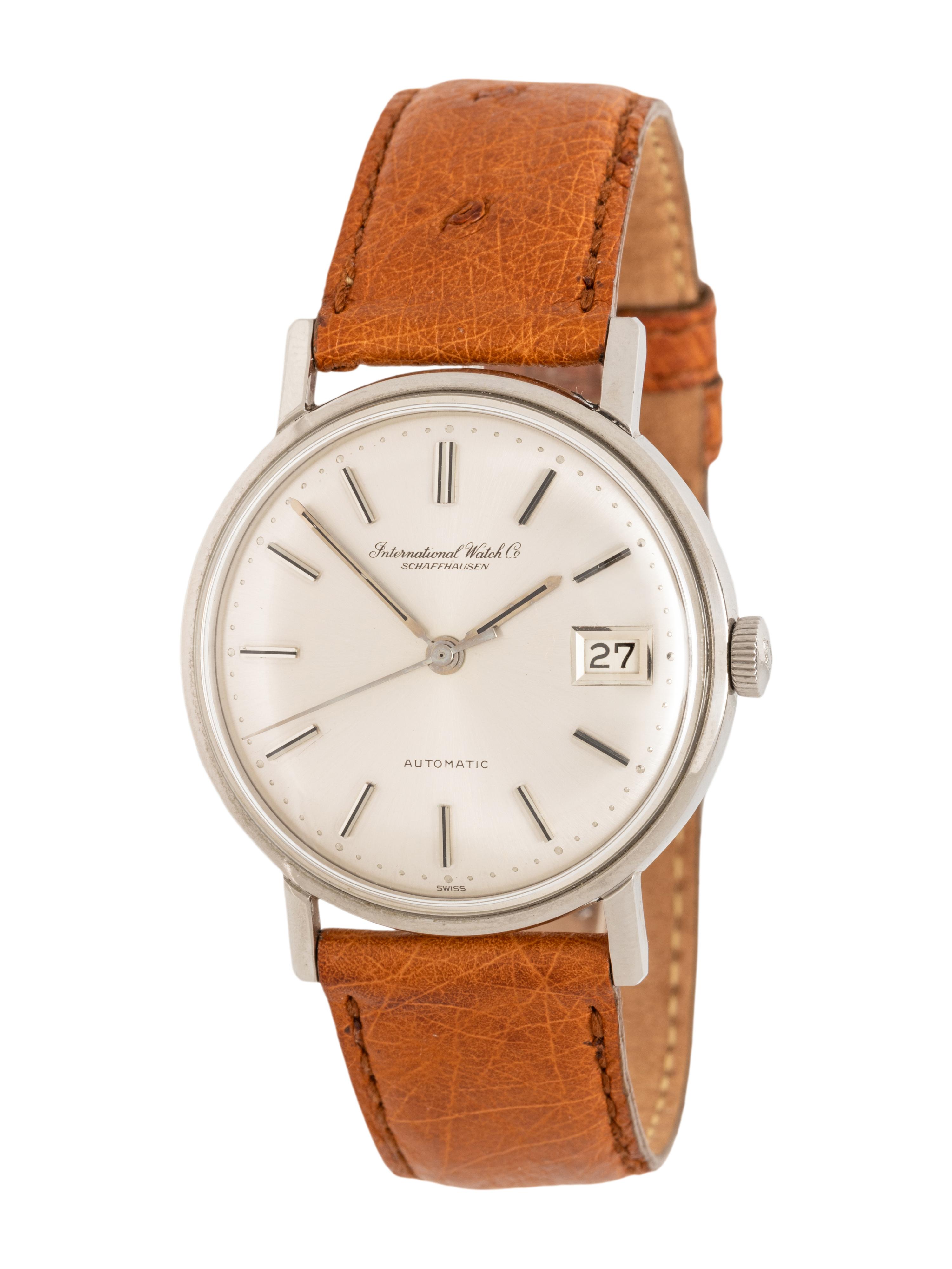 IWC, REF. 807A STAINLESS STEEL DATE WATCH