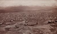 A group of four photographs (8098. Panorama of Denver; Untitled (roof tops of a town; Untitled (mining town); Georgetown)