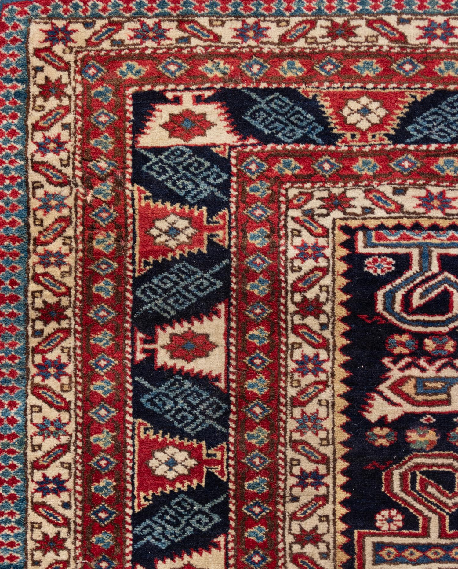 A Caucasian Perpedil Wool Rug