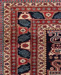 A Caucasian Perpedil Wool Rug