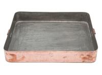 An American Copper Roasting Pan with Cover