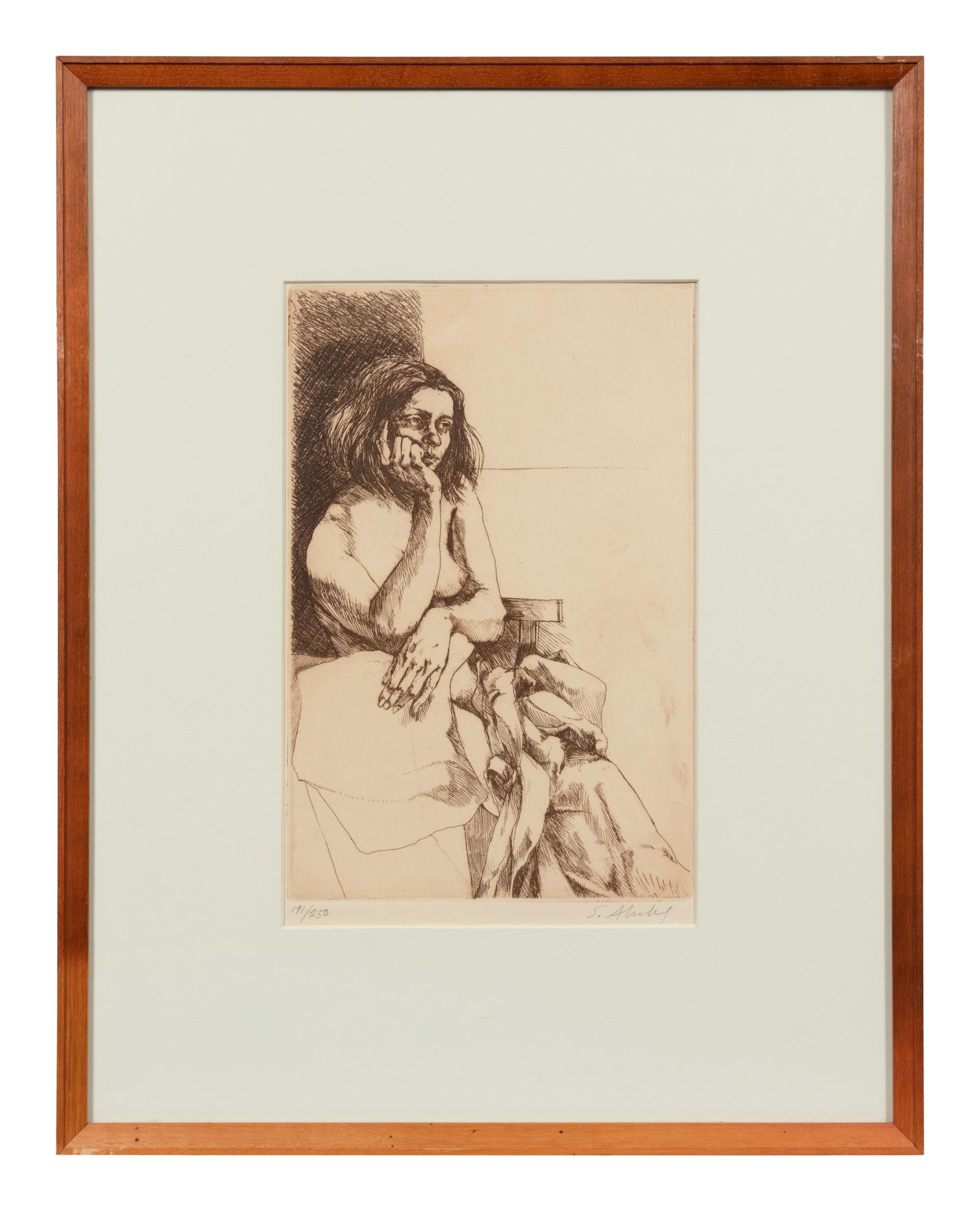 A group of three 20th Century prints (by Aubrey Schwartz and two signed illegibly)