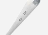 A group of six silver tablespoons and a silver ladle, various makers, Philadelphia, PA and Baltimore, MD, circa 1780-1790