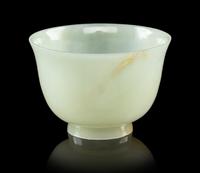 A Pale Greenish-White Jade Cup
