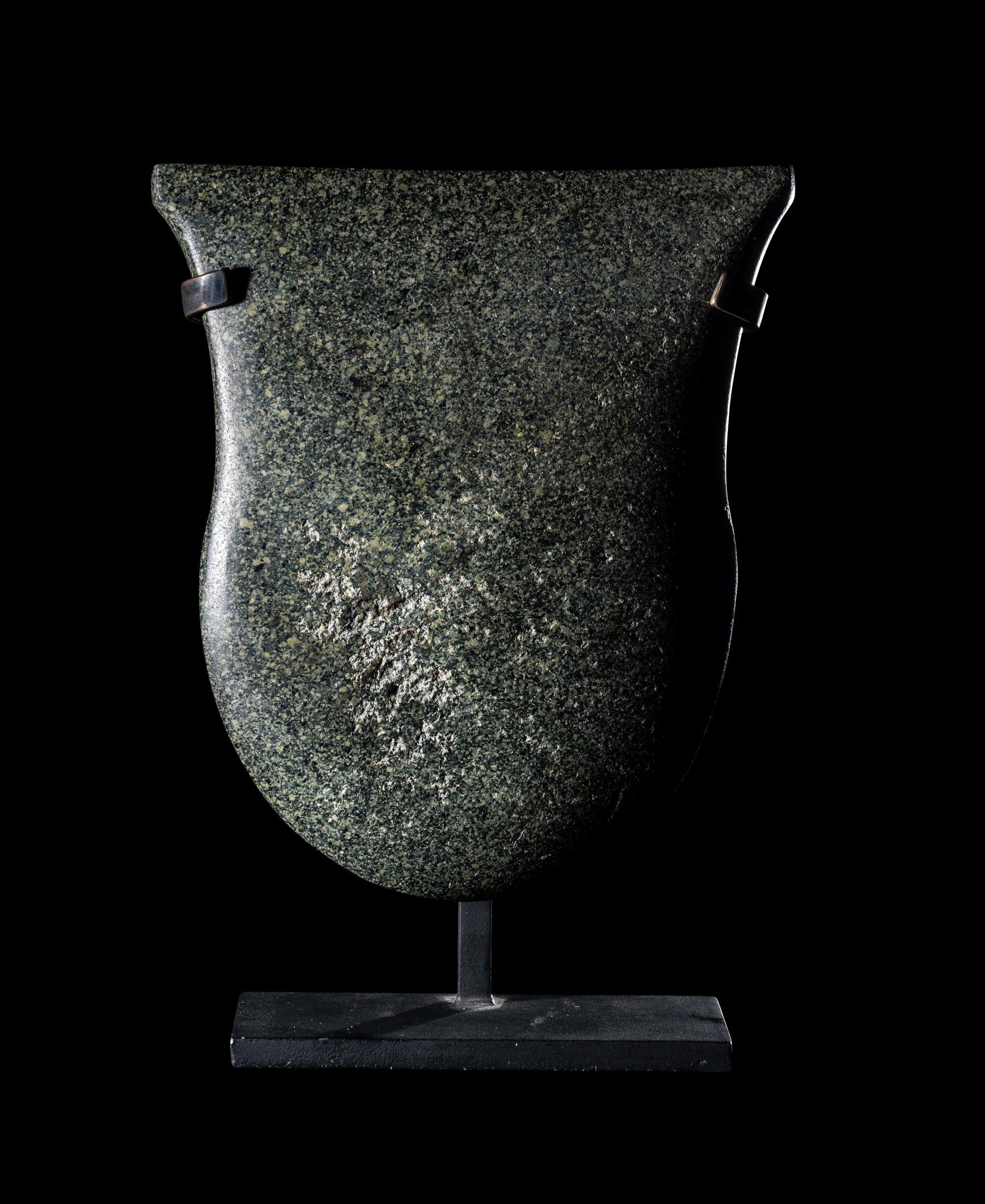 A Valdivian Green Stone Votive Axe