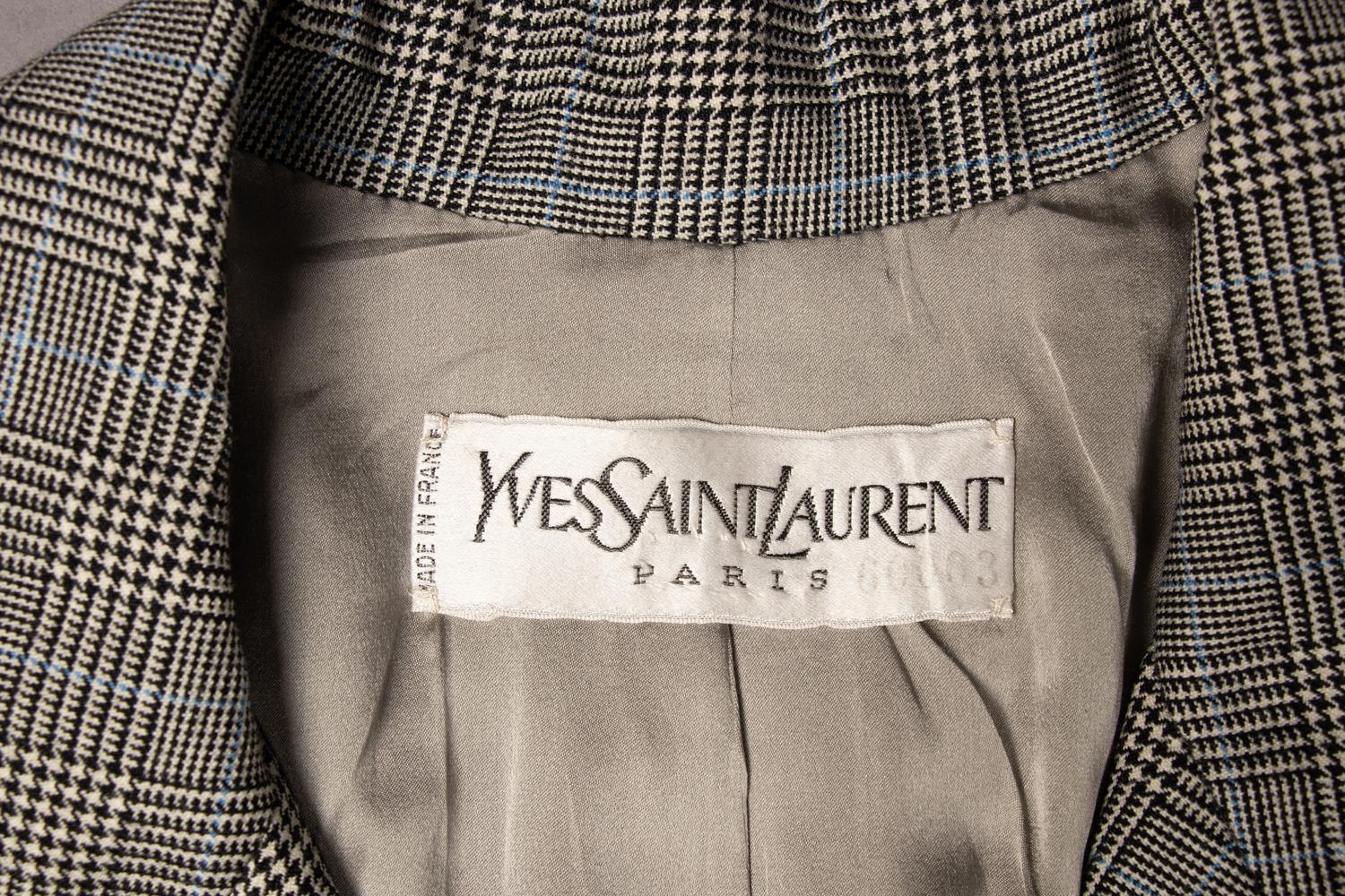 Yves Saint Laurent Haute Couture Suit, 1985