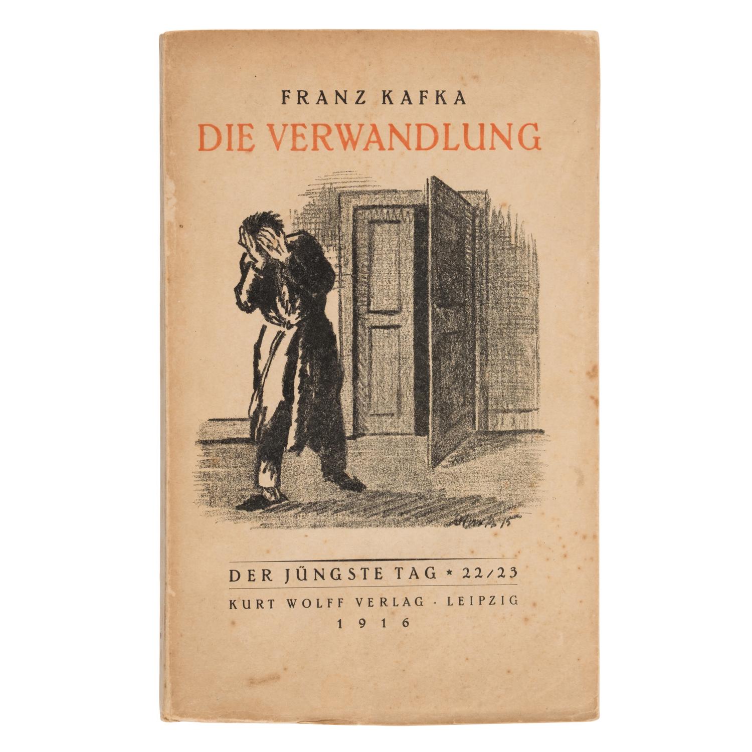 Kafka, Franz (1883-1924). Die Verwandlung . Leipzig: Kurt Wolff Verlag, 1915.