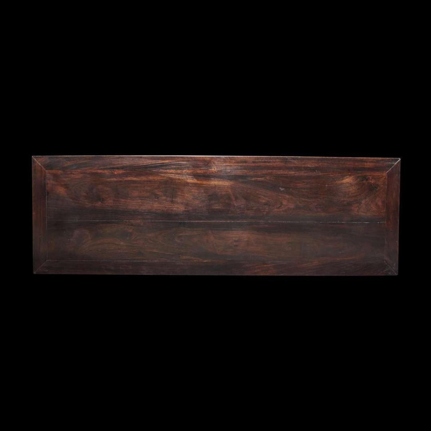 A Chinese hardwood continuous leg table 硬木方桌 Late 19th to 20th century ???????????