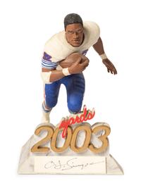 An O.J. Simpson Signed Autograph Salvino Figure,