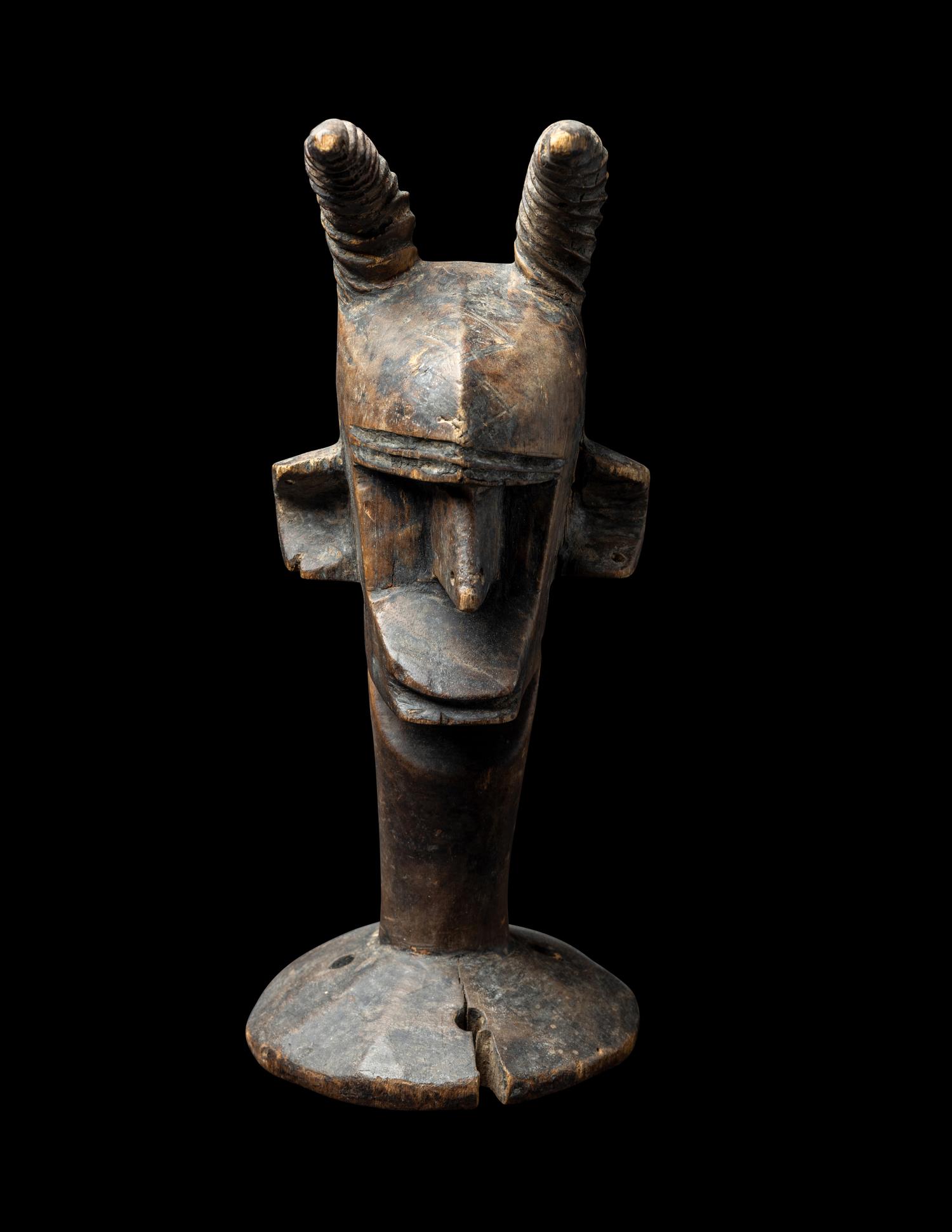 A Bamana Wood Anthropomorphic Mask