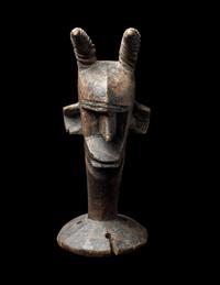 A Bamana Wood Anthropomorphic Mask