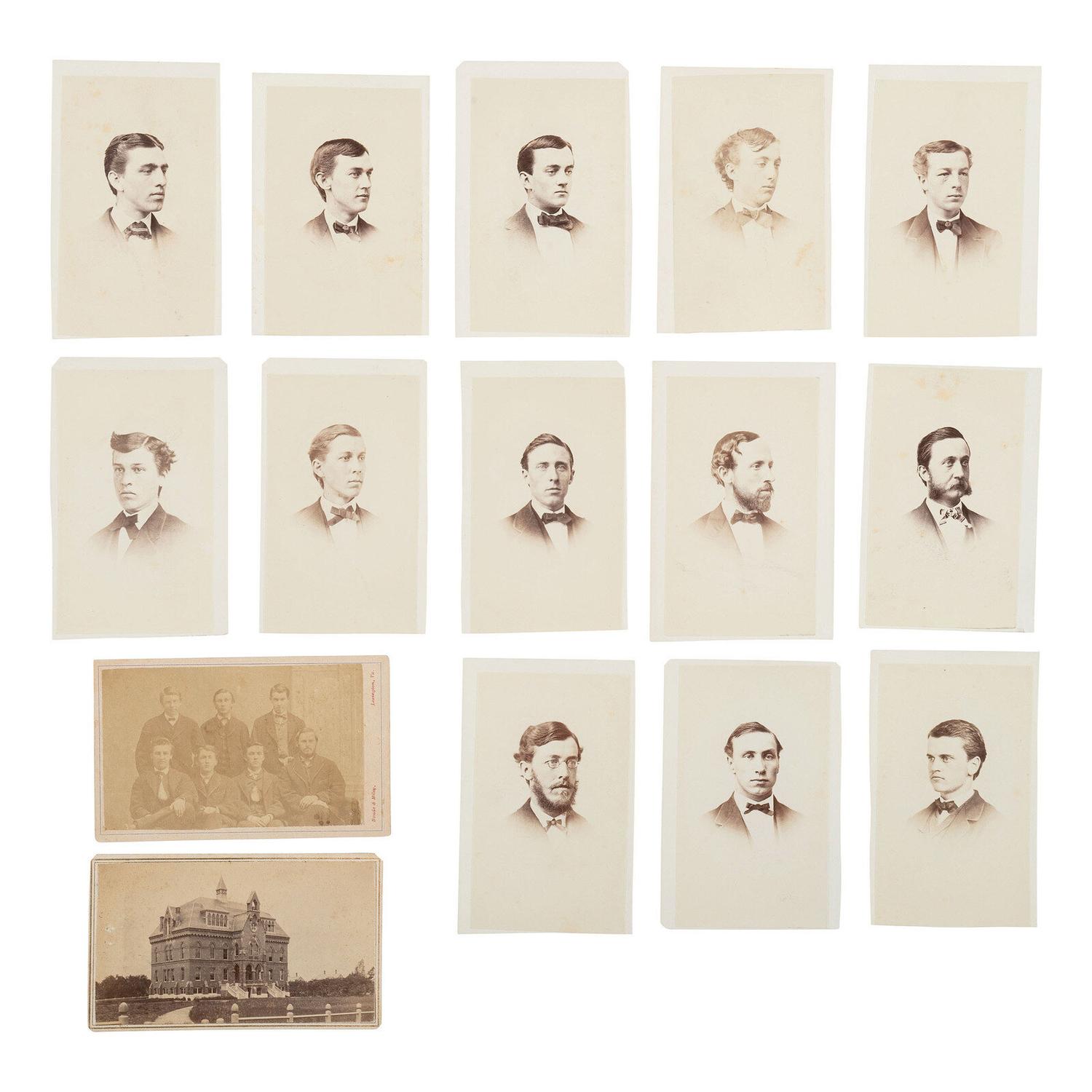 [Early Photography]. A group of 128 Items, including photographs of abolitionists, clergy, and academics.
