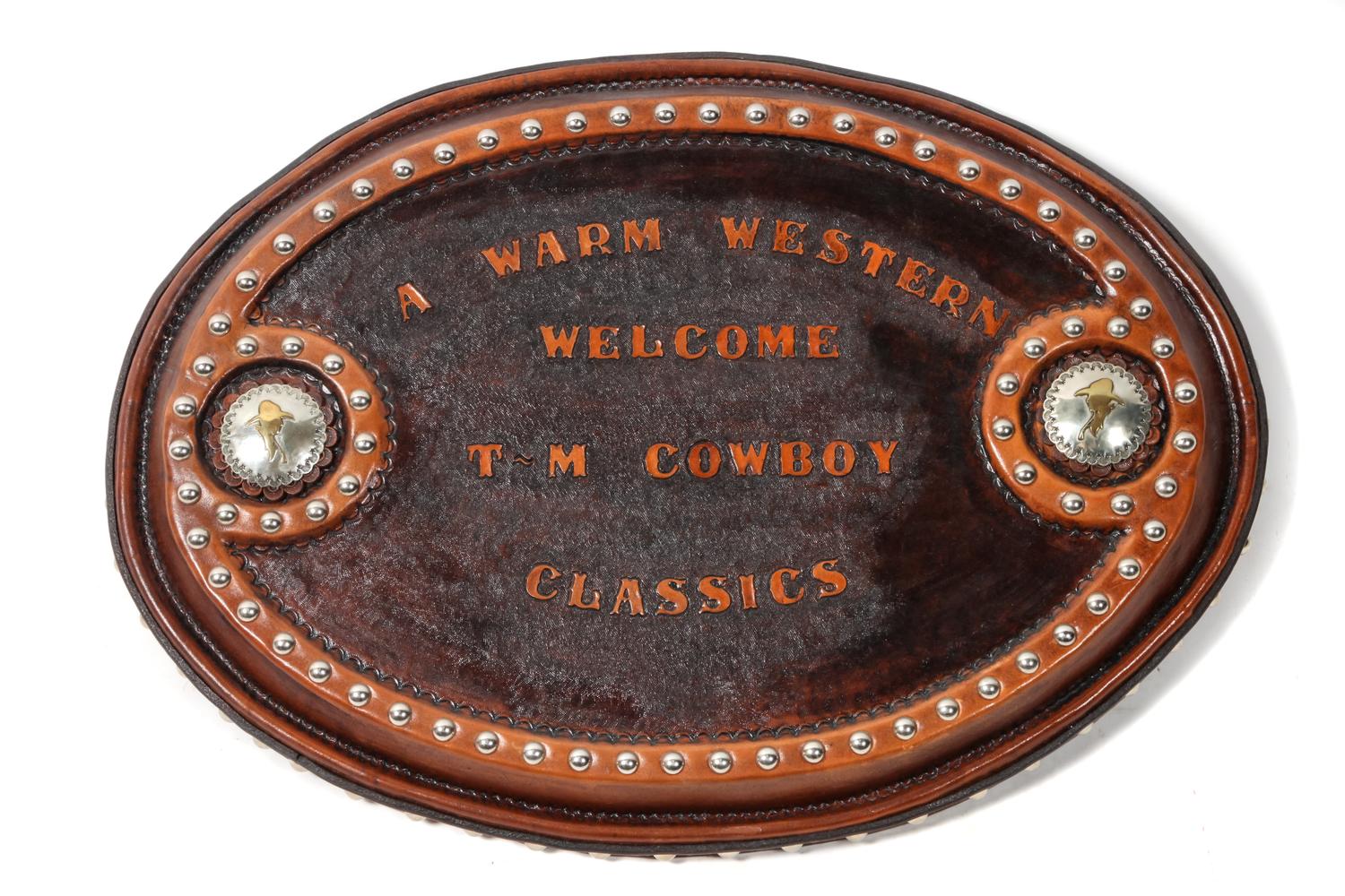 Western Style Welcome Sign From T-M Cowboy Classics Height 12 x width 16 inches