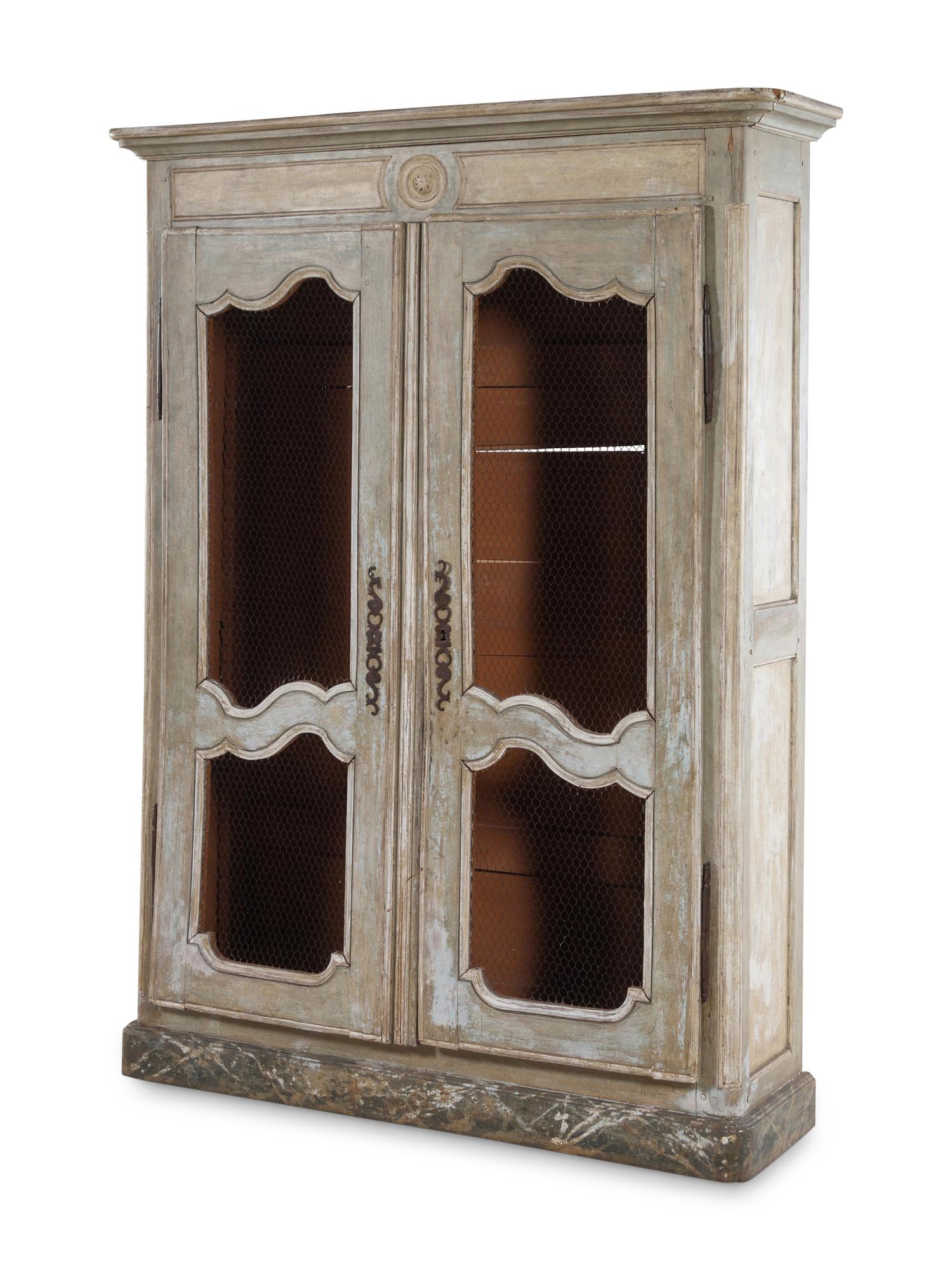 A French Provincial Painted Cupboard