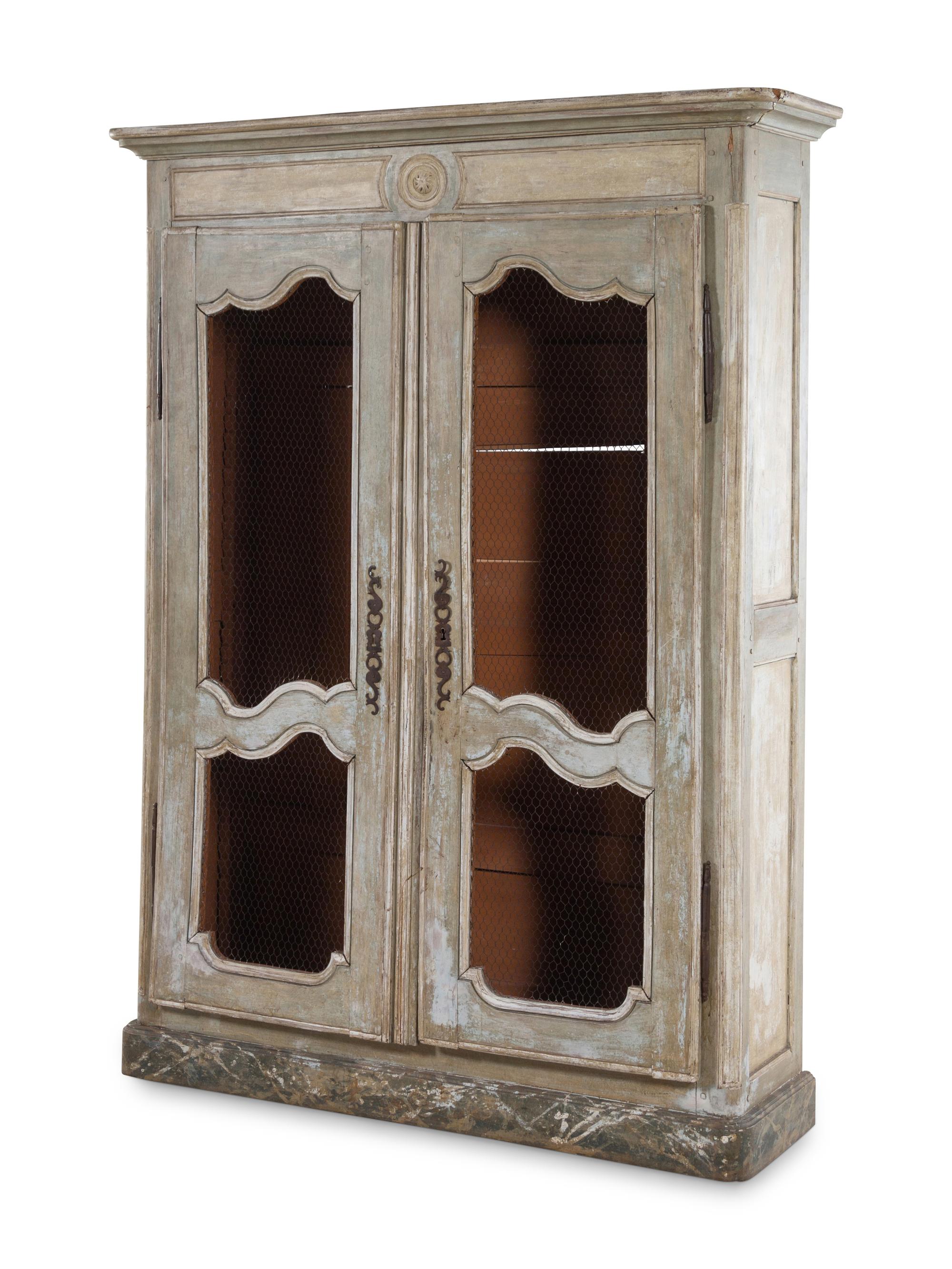 A French Provincial Painted Cupboard