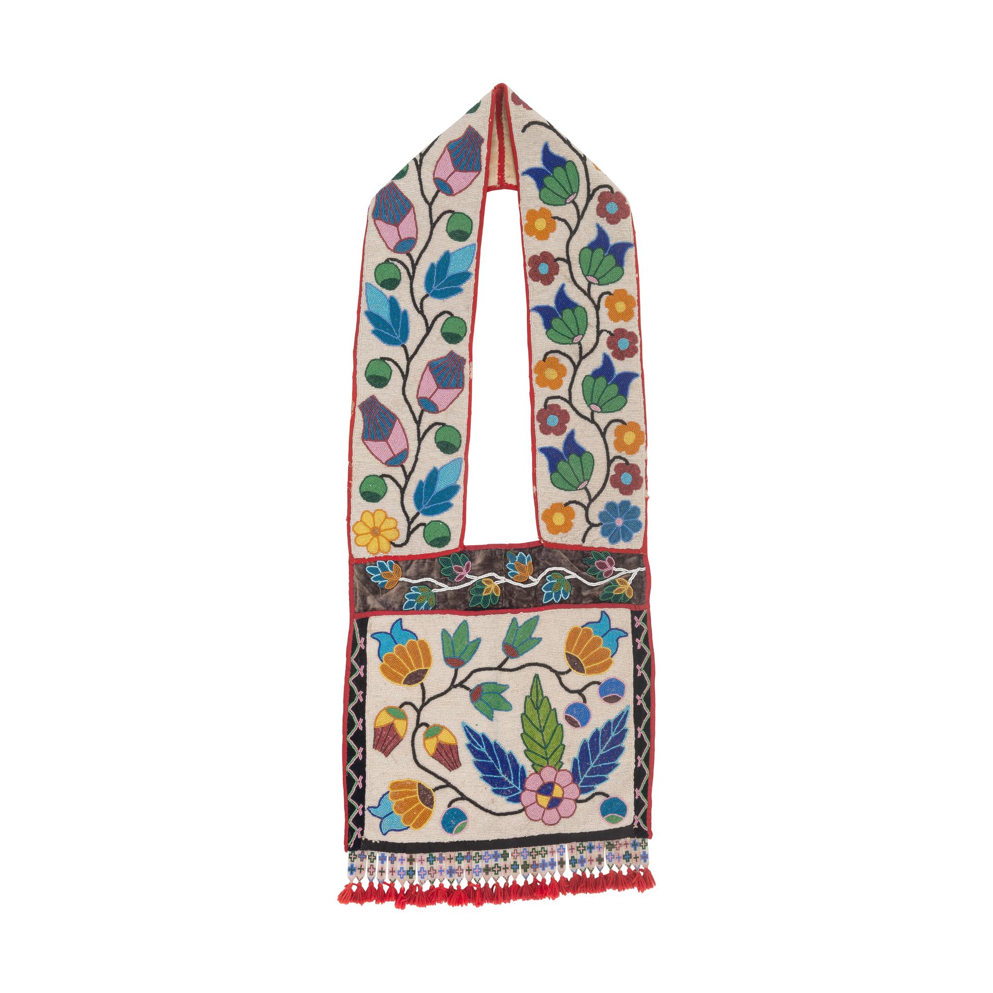 Anishinaabe Beaded Bandolier Bag