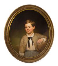 English School, (19th Century), Portrait of a Boy, 1849