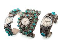 Navajo Silver and Turquoise Watch Bands
