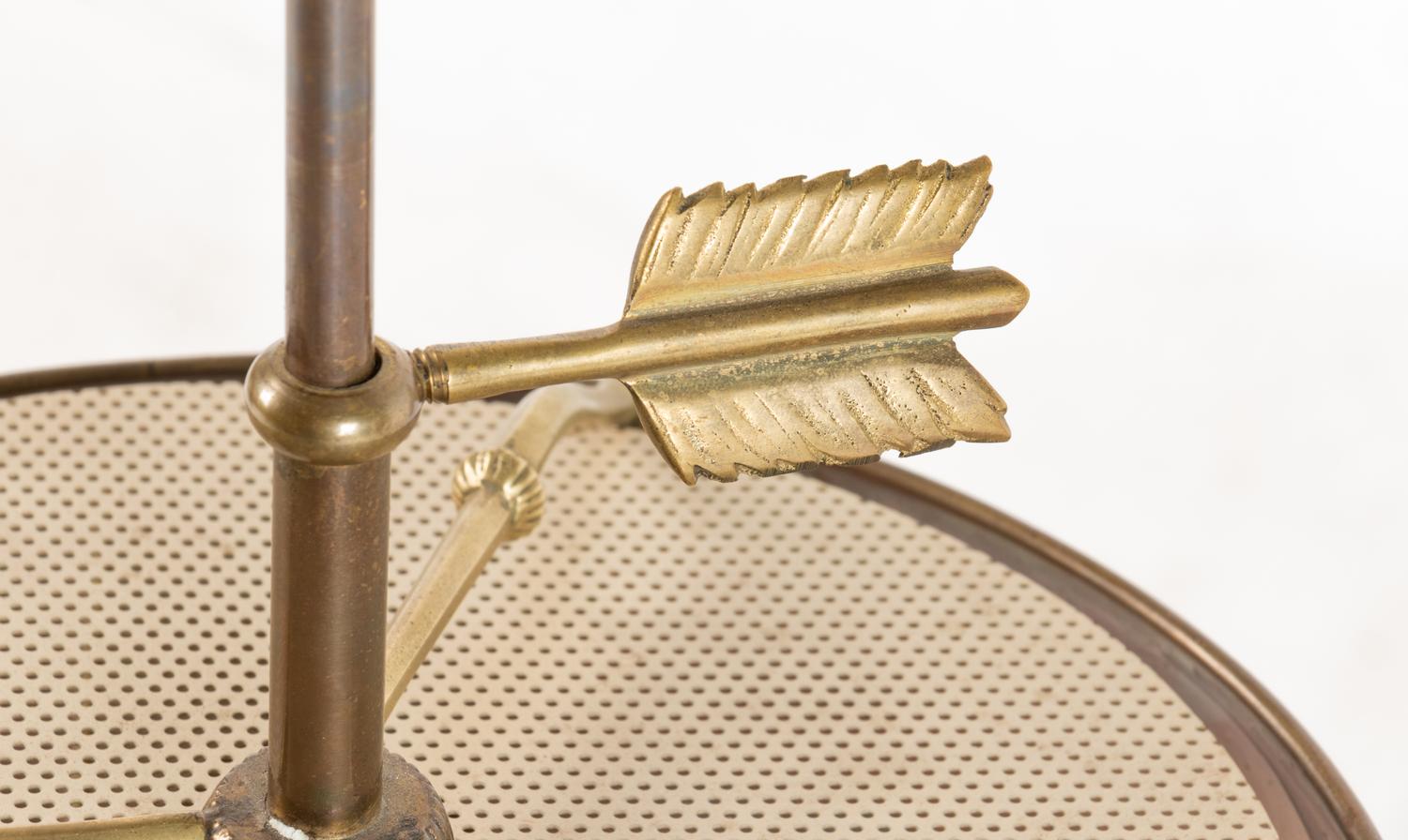 An Empire Style Gilt Bronze and Tôle Bouillotte Lamp