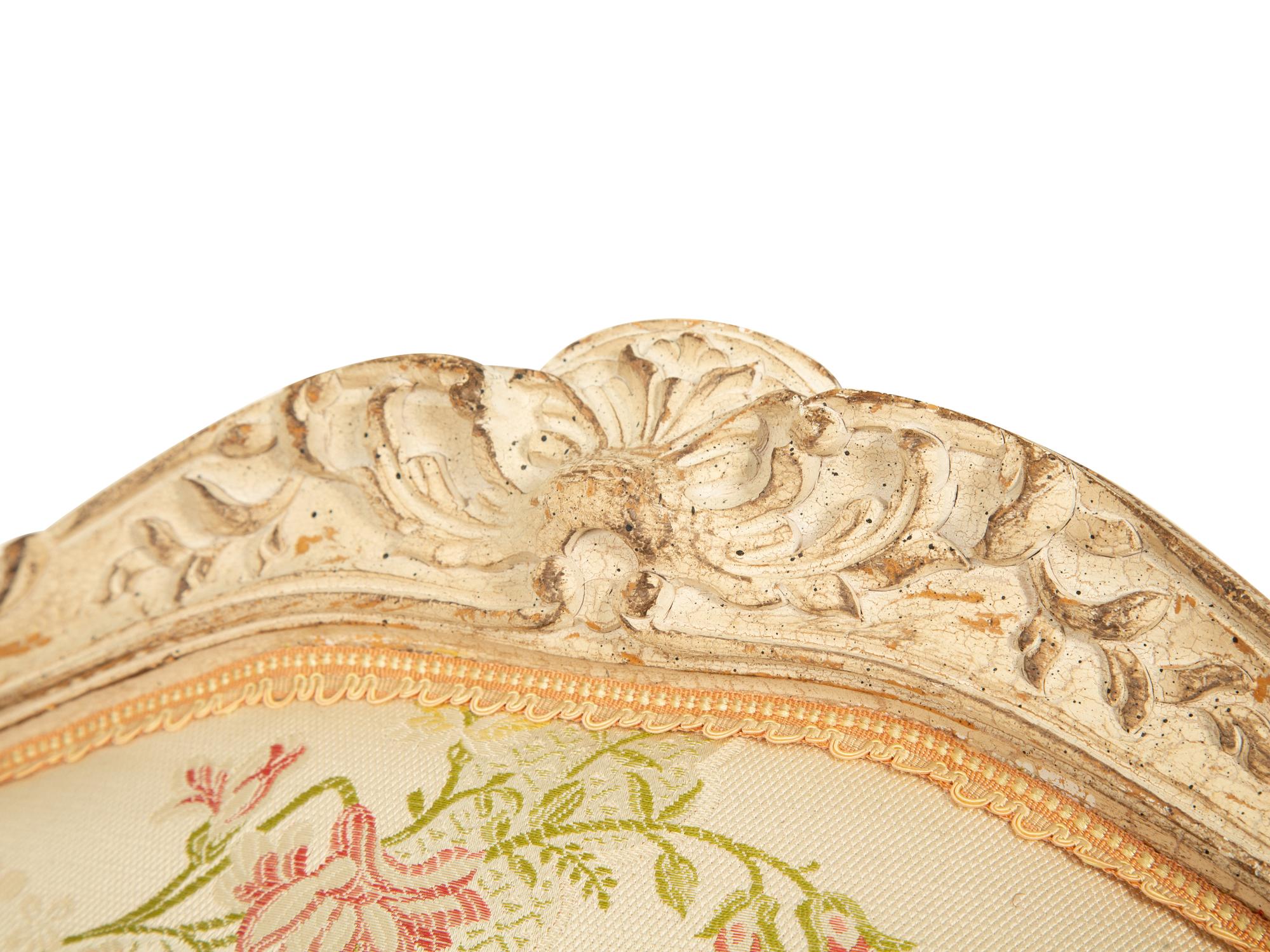 A Pair of Louis XV Style Carved and Painted Fauteuils — 20TH CENTURY