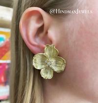 TIFFANY & CO., DIAMOND DOGWOOD FLOWER EARCLIPS