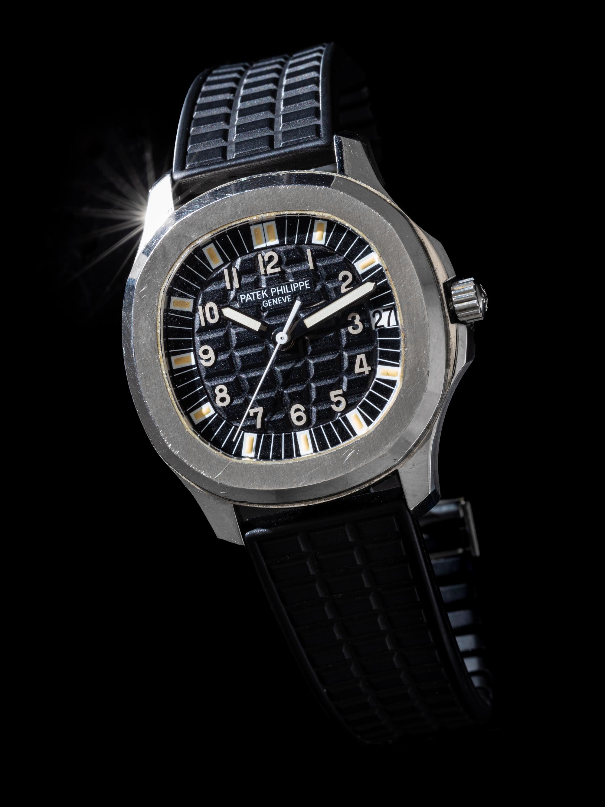 PATEK PHILIPPE, REF. 5065 STAINLESS STEEL JUMBO 'AQUANAUT' WATCH