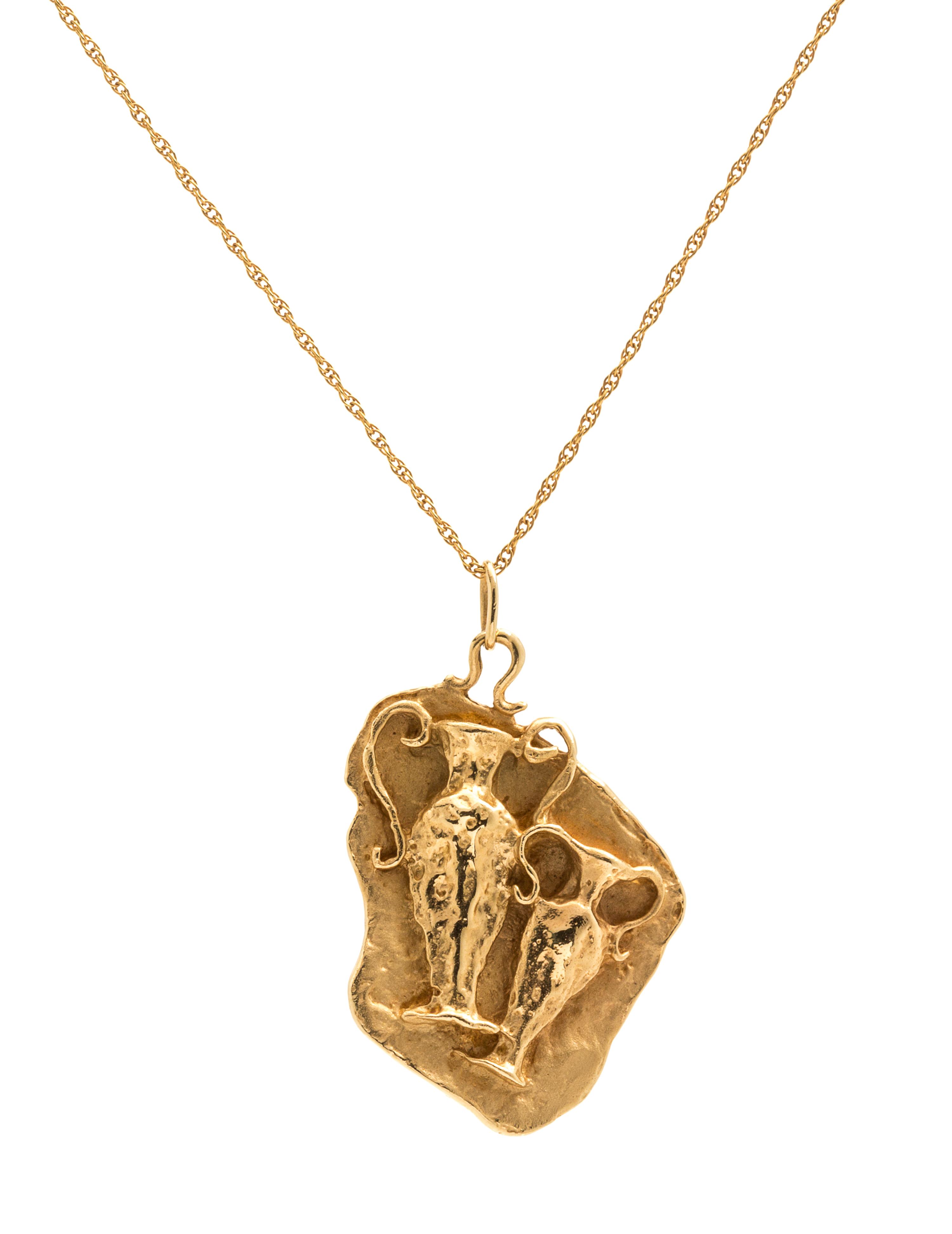 A 14 Karat Yellow Gold Pendant, 6.20 dwts.