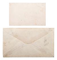 [LINCOLN, Abraham (1822-1865)]. Lincoln and Johnson jugate anti-slavery cover. [ With :] Jugate lithograph card.
