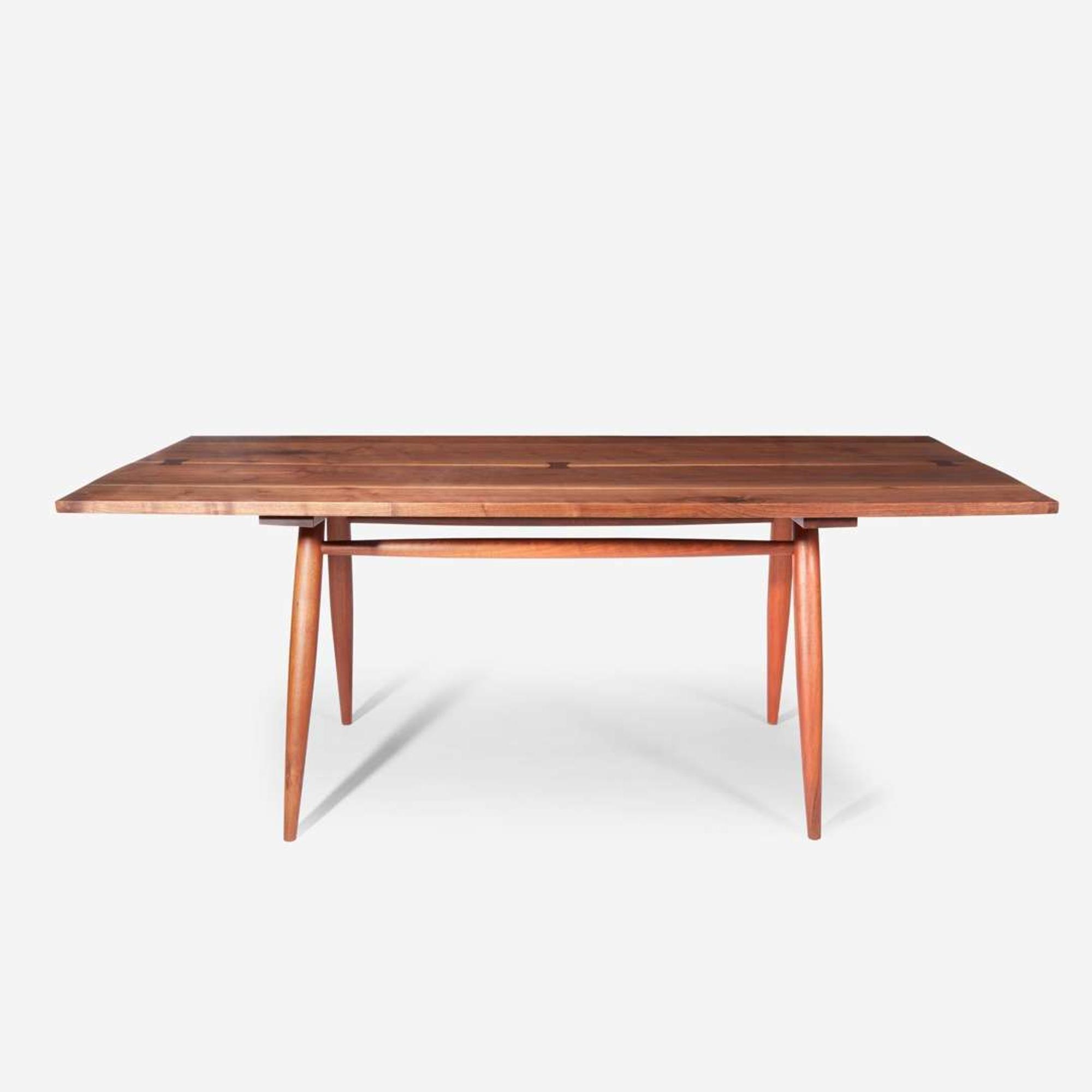 George Nakashima "Turned-Leg" Dining Table, New Hope, Pennsylvania, 1955