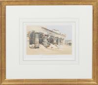 A Set of Six Hand Colored Lithographs Largest: 6 3/4 x 9 1/4 inches (visible). — DAVID ROBERTS (SCOTTISH, 1796-1864)