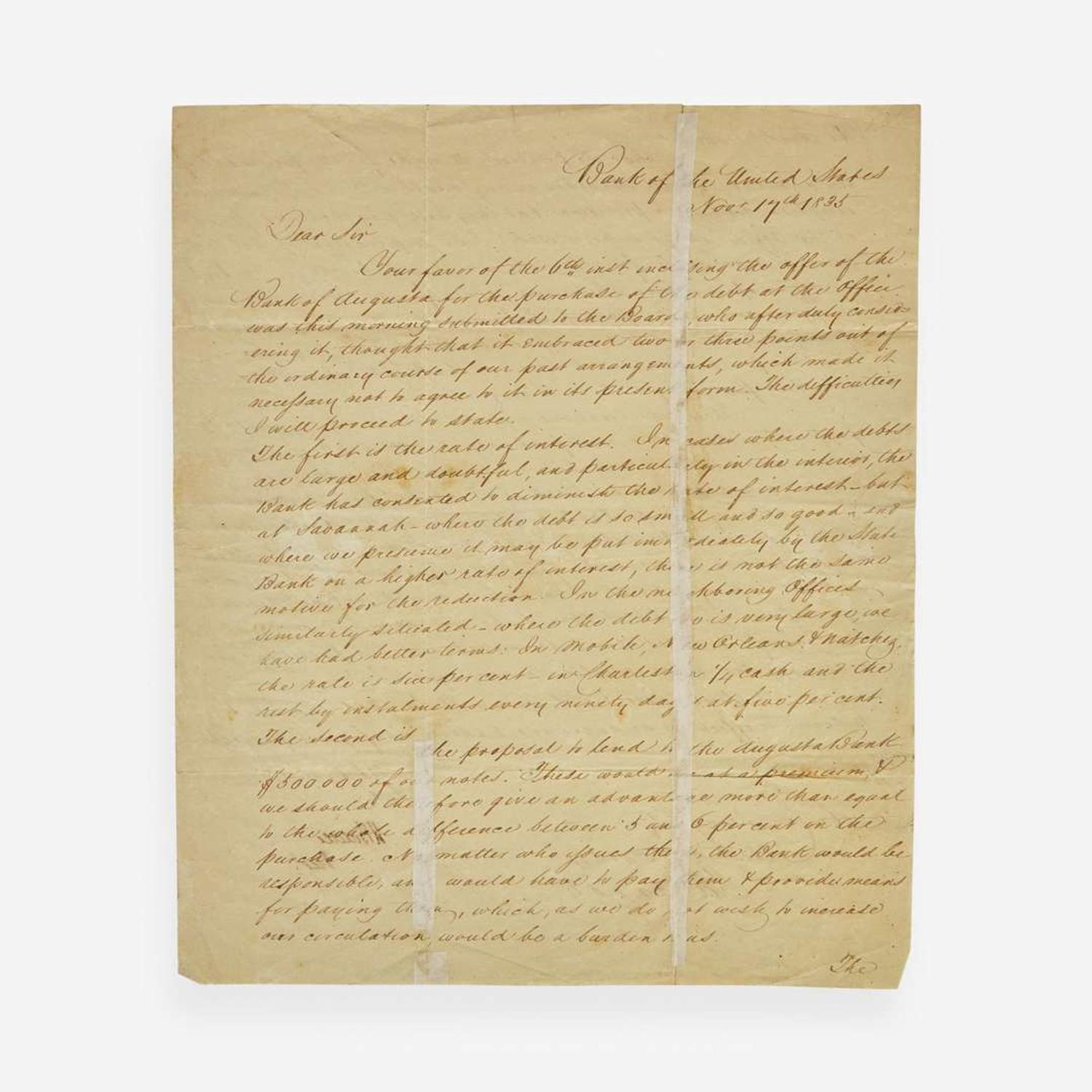 [Americana] Biddle, Nicholas, and Charles Biddle Group of 3 Signed Documents