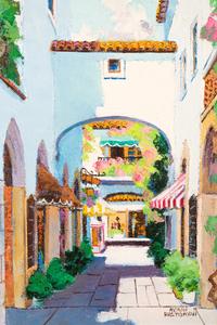 Palm Beach Scenes (Three Paintings)