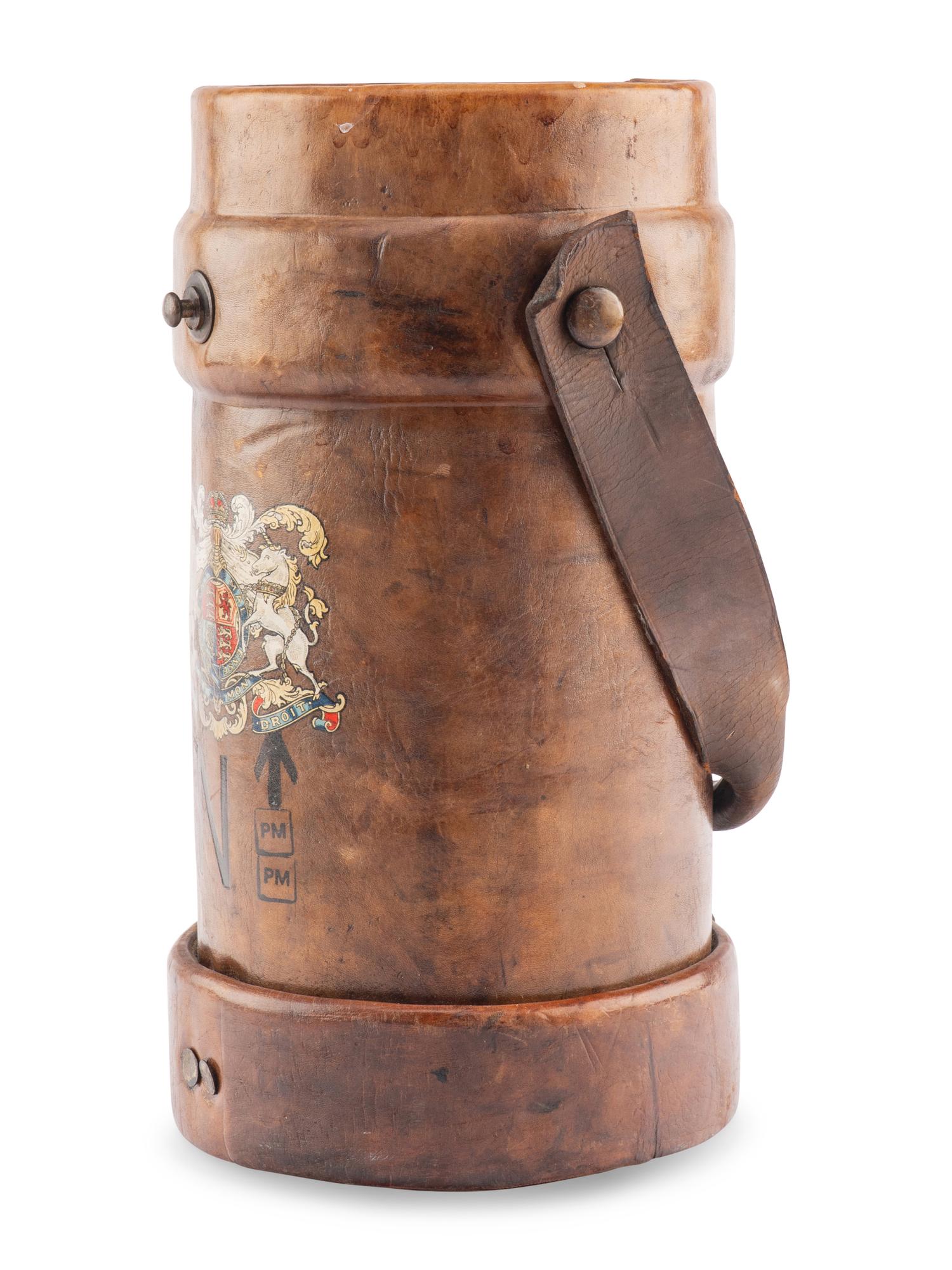 An English Leather Artillery Bucket