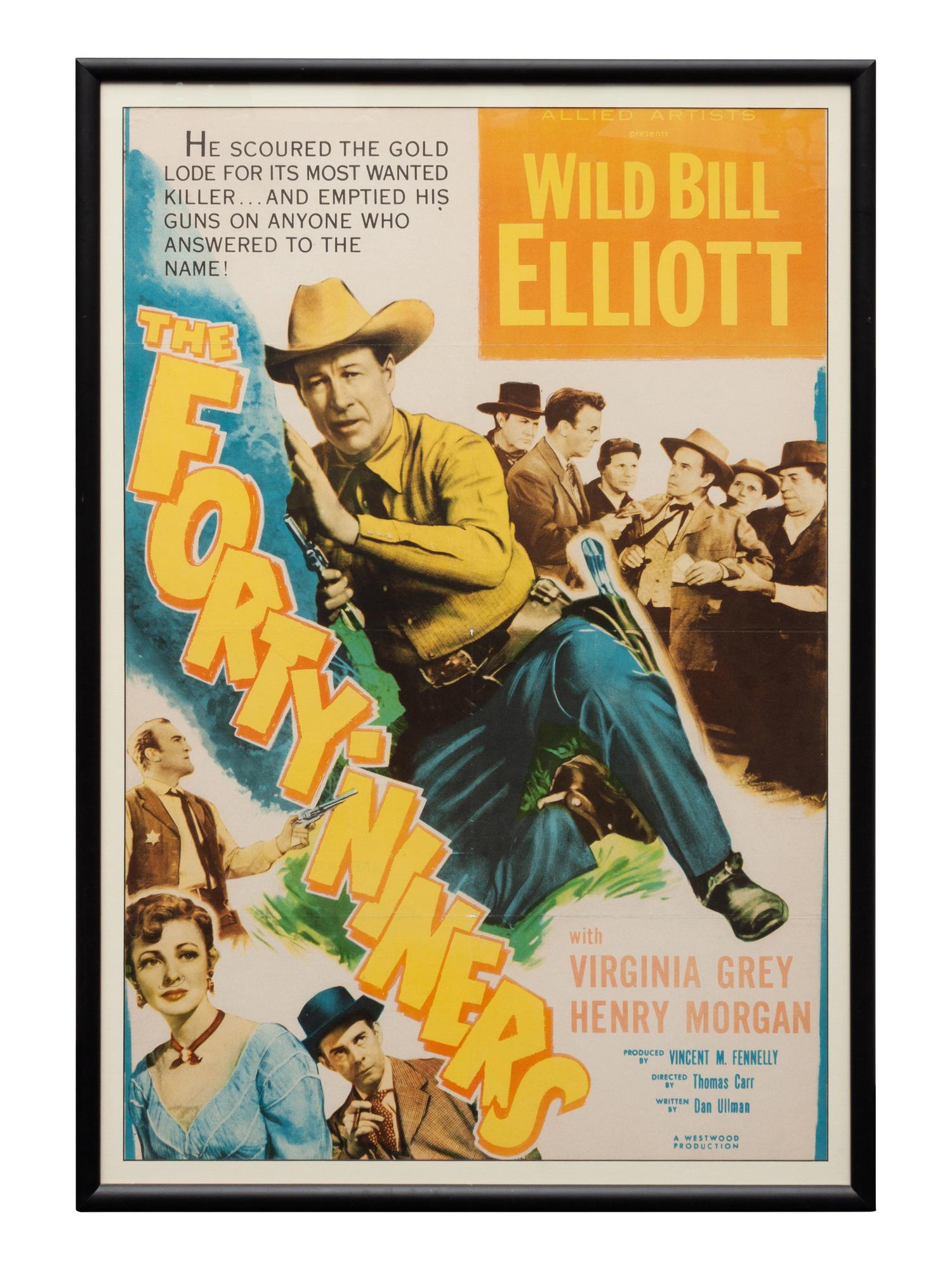 Vintage Movie Poster, The Forty-Niners