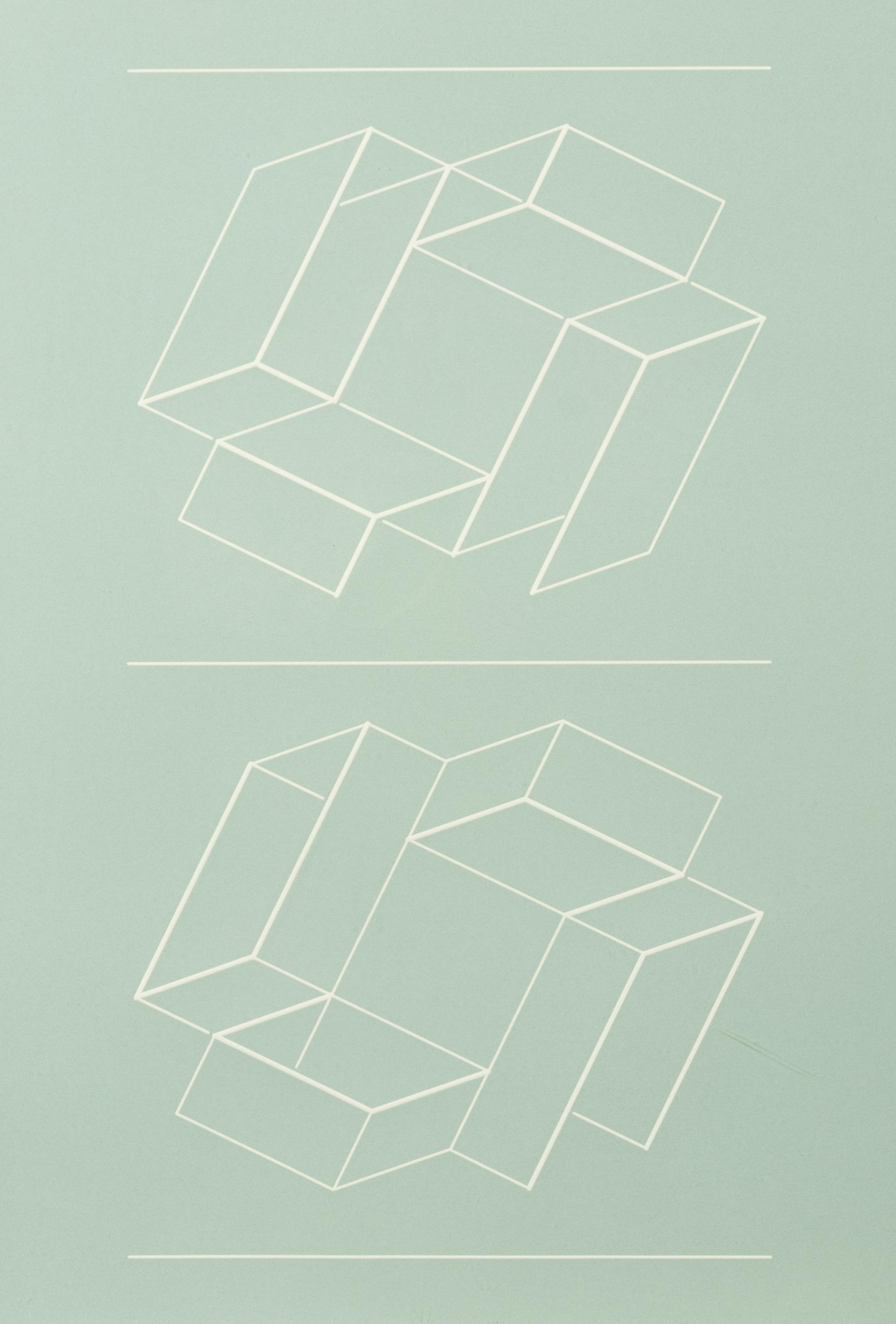 White Embossing on Gray: I-X (complete series)
