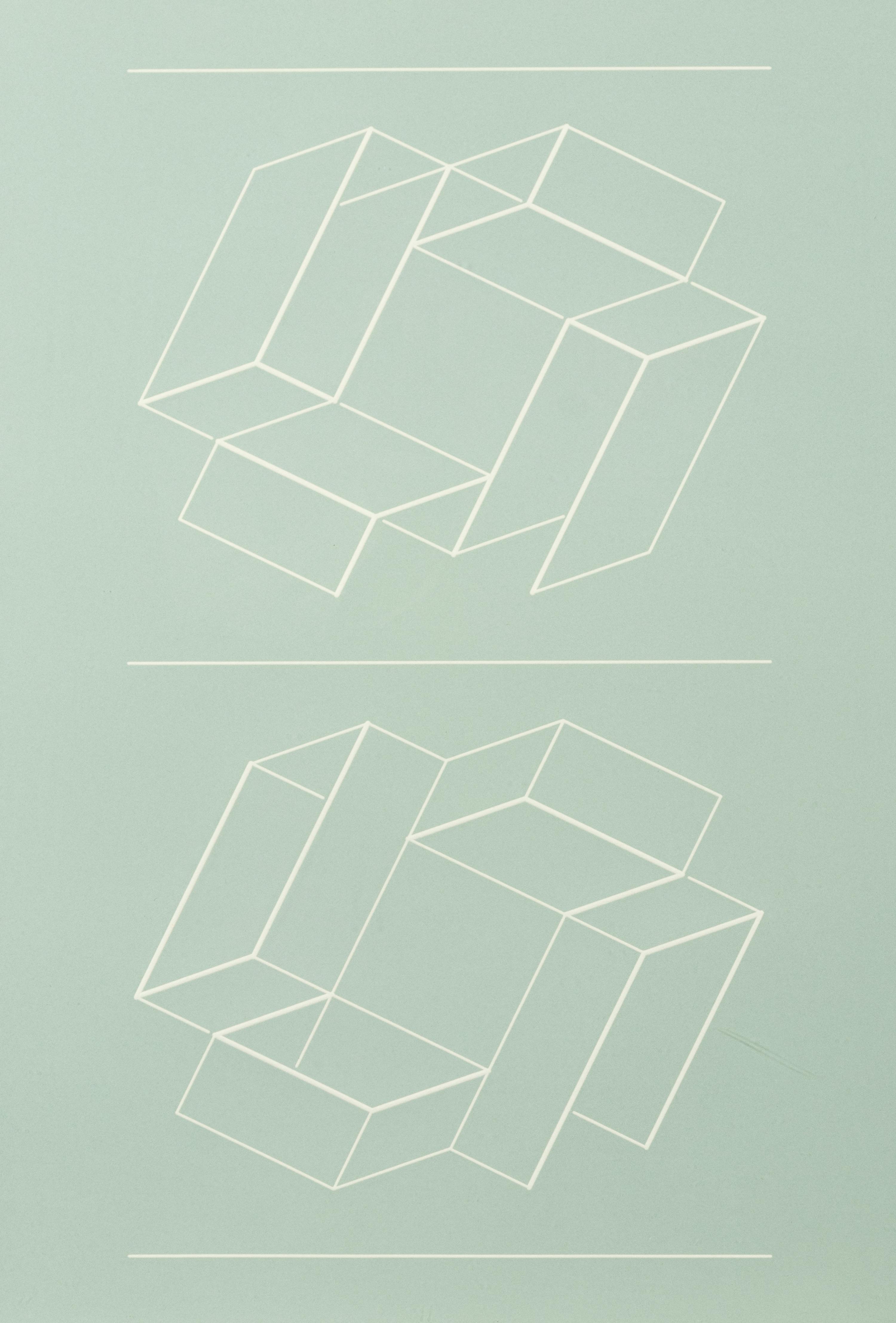 White Embossing on Gray: I-X (complete series)