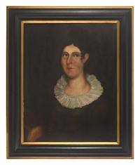 American School 19th Century, A Pair Of Portraits: Alonzo B. Dort And Mary Anne Dort