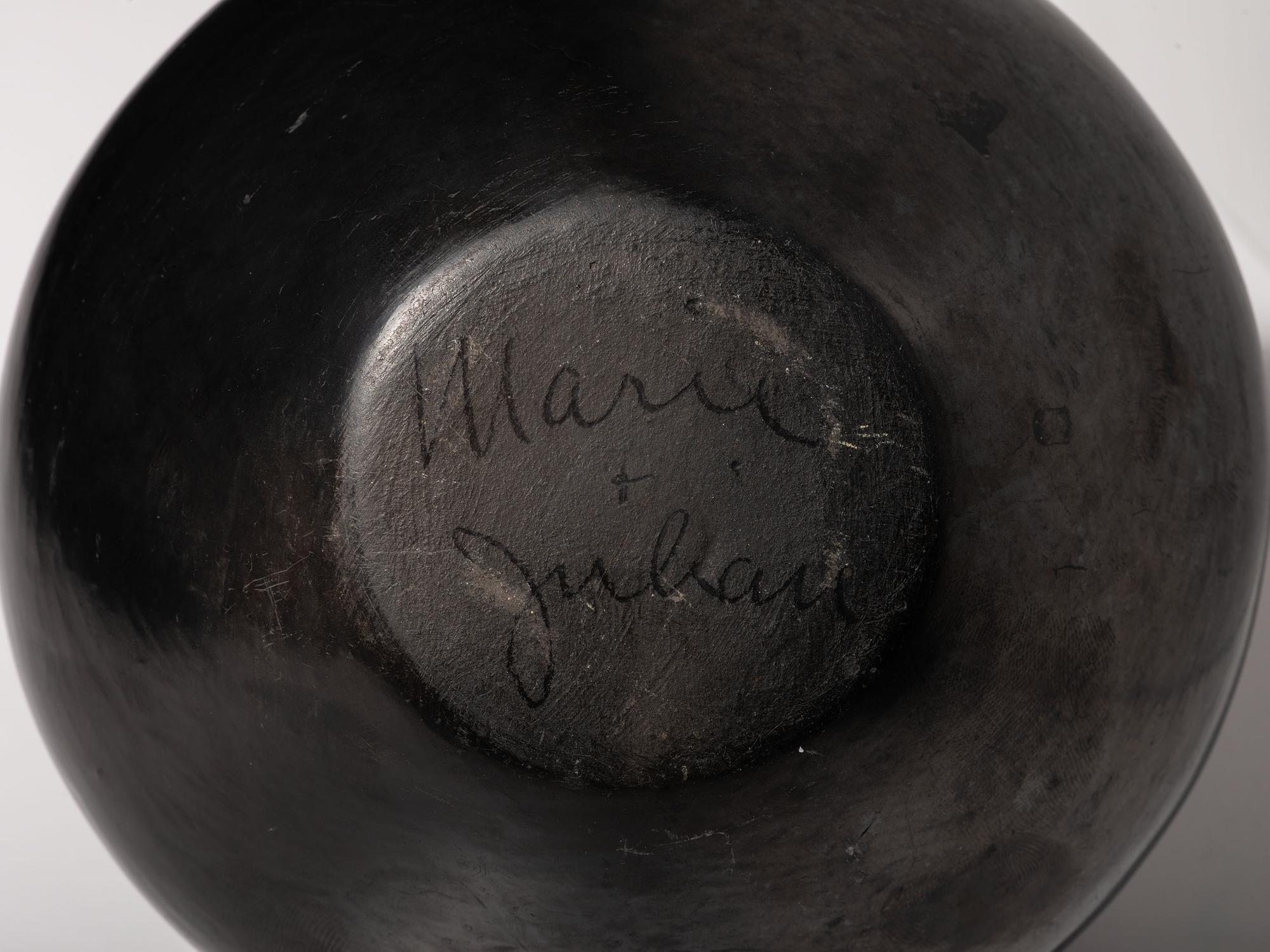 Blackware Pottery Jar, with Gunmetal Finish 1925-1943