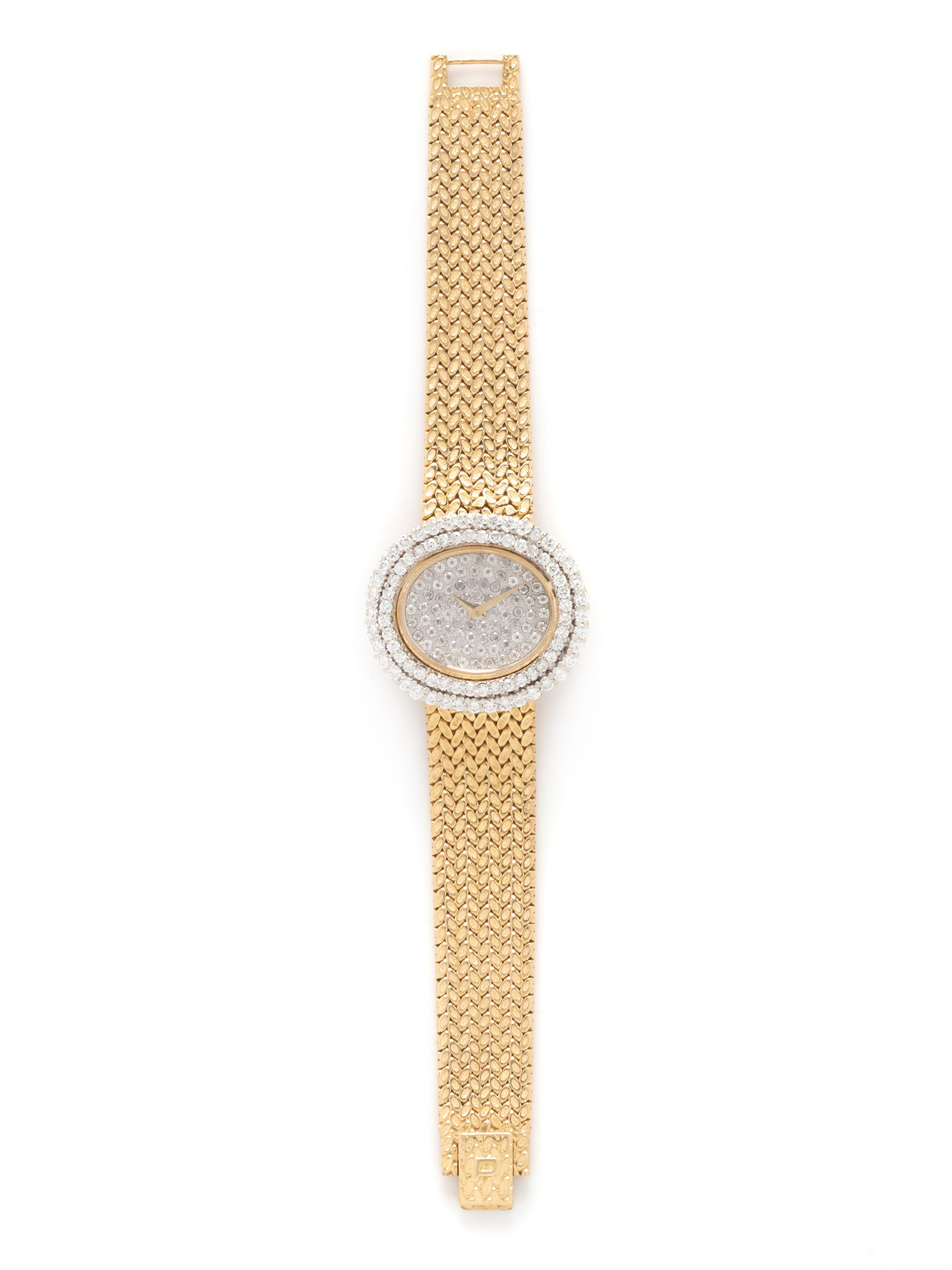 PIAGET, 18K YELLOW GOLD AND DIAMOND WATCH