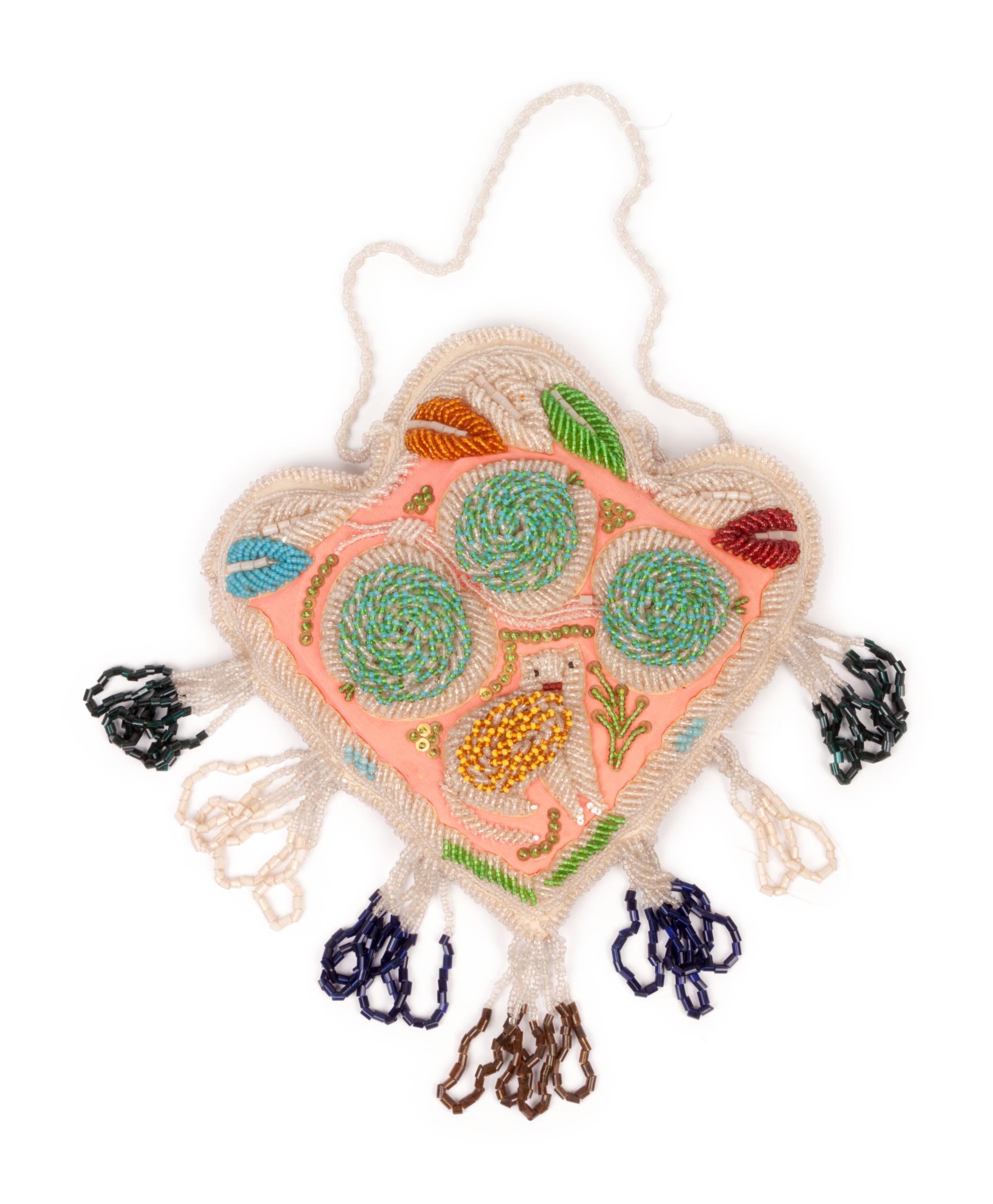 Haudenosaunee Beaded Whimseys, Hearts and Spades